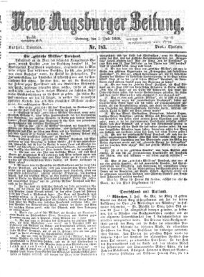 Neue Augsburger Zeitung Sonntag 5. Juli 1868