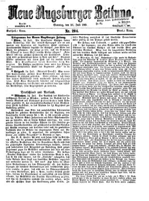 Neue Augsburger Zeitung Sonntag 26. Juli 1868