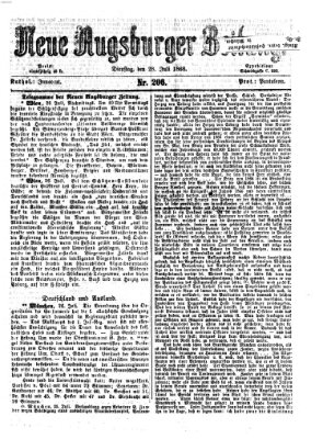 Neue Augsburger Zeitung Dienstag 28. Juli 1868