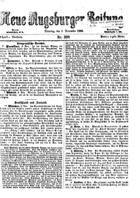 Neue Augsburger Zeitung Sonntag 8. November 1868