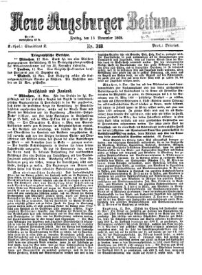 Neue Augsburger Zeitung Freitag 13. November 1868