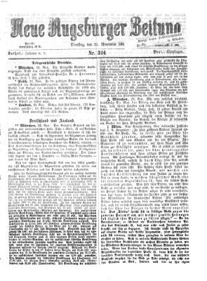 Neue Augsburger Zeitung Dienstag 24. November 1868