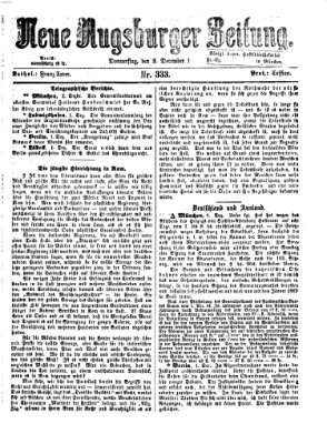 Neue Augsburger Zeitung Donnerstag 3. Dezember 1868