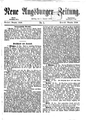 Neue Augsburger Zeitung Freitag 1. Januar 1869
