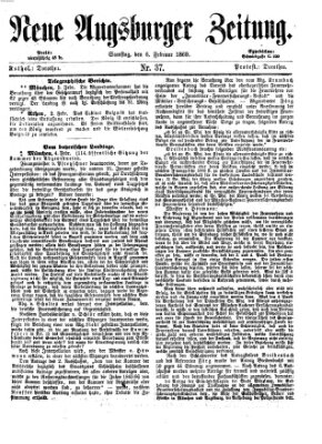 Neue Augsburger Zeitung Samstag 6. Februar 1869