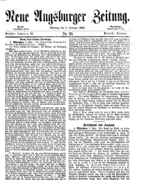 Neue Augsburger Zeitung Montag 8. Februar 1869