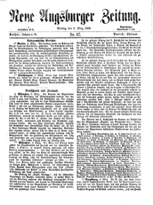 Neue Augsburger Zeitung Montag 8. März 1869