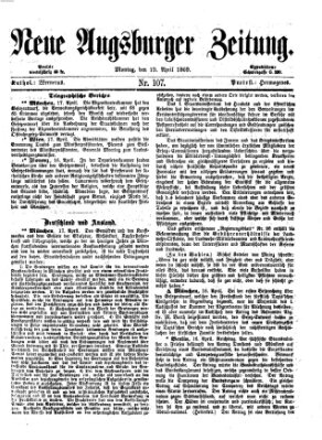 Neue Augsburger Zeitung Montag 19. April 1869