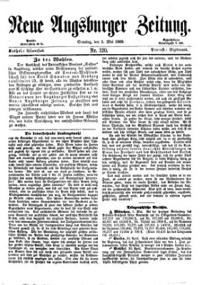 Neue Augsburger Zeitung Sonntag 2. Mai 1869