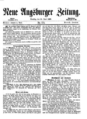 Neue Augsburger Zeitung Samstag 26. Juni 1869