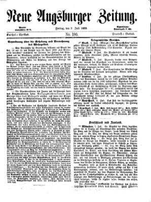 Neue Augsburger Zeitung Freitag 9. Juli 1869