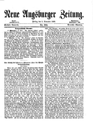 Neue Augsburger Zeitung Freitag 5. November 1869