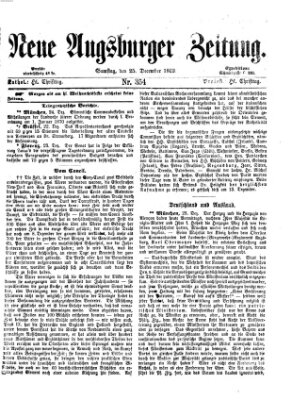 Neue Augsburger Zeitung Samstag 25. Dezember 1869
