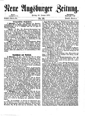 Neue Augsburger Zeitung Freitag 28. Januar 1870