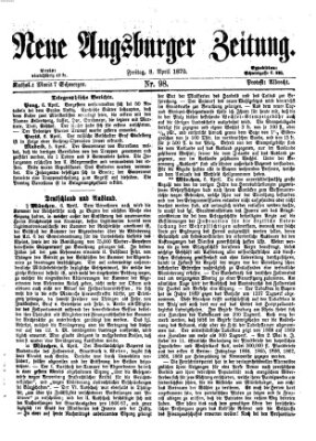 Neue Augsburger Zeitung Freitag 8. April 1870