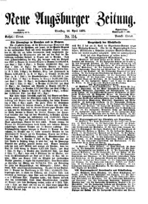 Neue Augsburger Zeitung Dienstag 26. April 1870