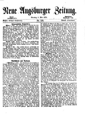 Neue Augsburger Zeitung Sonntag 8. Mai 1870