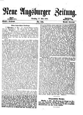 Neue Augsburger Zeitung Dienstag 17. Mai 1870