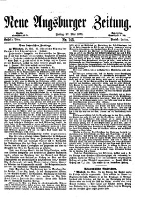 Neue Augsburger Zeitung Freitag 27. Mai 1870