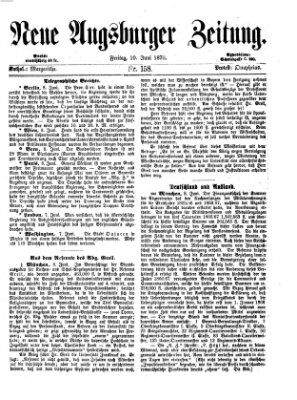 Neue Augsburger Zeitung Freitag 10. Juni 1870