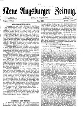 Neue Augsburger Zeitung Freitag 19. August 1870