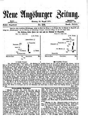 Neue Augsburger Zeitung Sonntag 28. August 1870