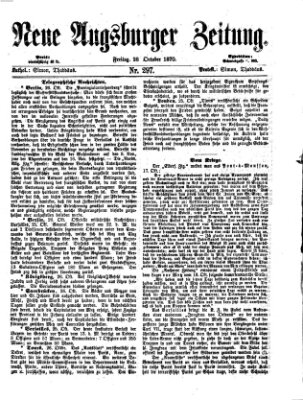 Neue Augsburger Zeitung Freitag 28. Oktober 1870