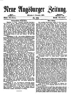 Neue Augsburger Zeitung Mittwoch 2. November 1870