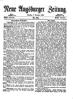 Neue Augsburger Zeitung Samstag 5. November 1870