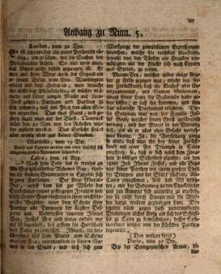 Bayreuther Zeitung Donnerstag 12. Januar 1769