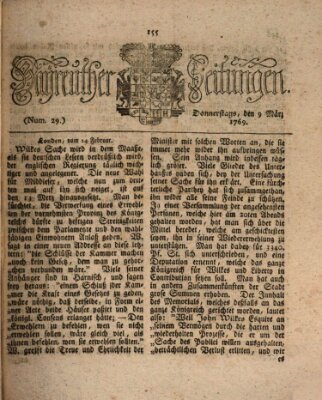 Bayreuther Zeitung Donnerstag 9. März 1769