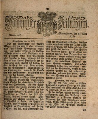 Bayreuther Zeitung Samstag 25. März 1769