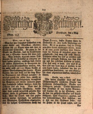 Bayreuther Zeitung Dienstag 9. Mai 1769