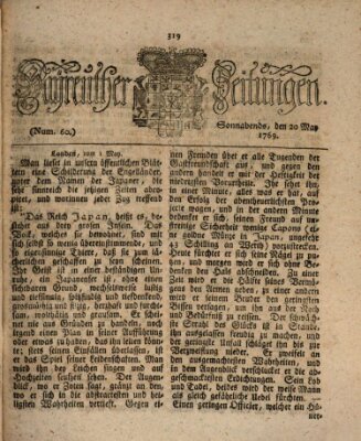 Bayreuther Zeitung Samstag 20. Mai 1769