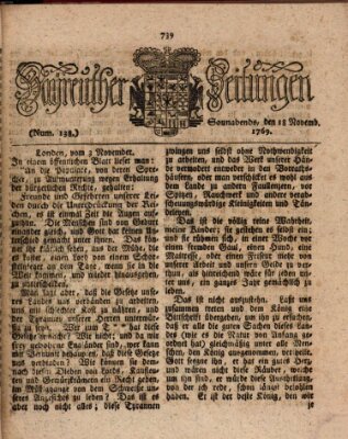 Bayreuther Zeitung Samstag 18. November 1769