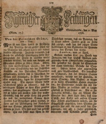 Bayreuther Zeitung Samstag 11. Mai 1776