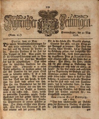 Bayreuther Zeitung Donnerstag 30. Mai 1776