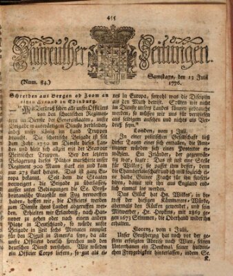 Bayreuther Zeitung Donnerstag 13. Juni 1776