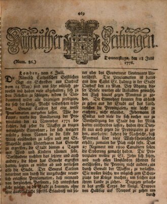 Bayreuther Zeitung Dienstag 18. Juni 1776