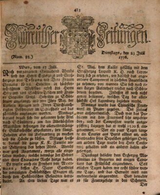 Bayreuther Zeitung Sonntag 23. Juni 1776