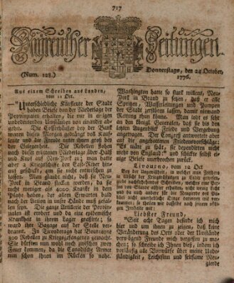 Bayreuther Zeitung Donnerstag 24. Oktober 1776