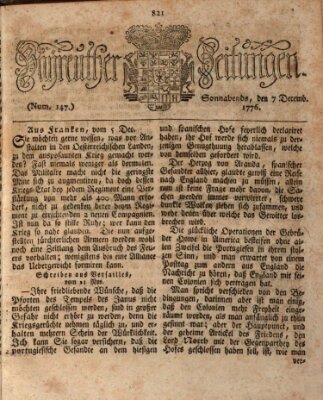 Bayreuther Zeitung Samstag 7. Dezember 1776