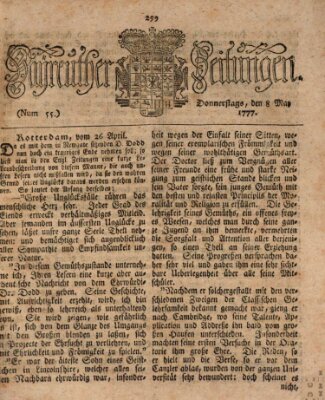 Bayreuther Zeitung Donnerstag 8. Mai 1777