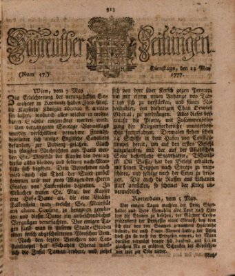 Bayreuther Zeitung Dienstag 13. Mai 1777