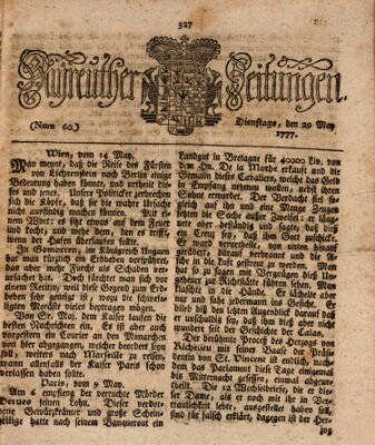 Bayreuther Zeitung Dienstag 20. Mai 1777