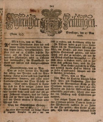 Bayreuther Zeitung Dienstag 27. Mai 1777