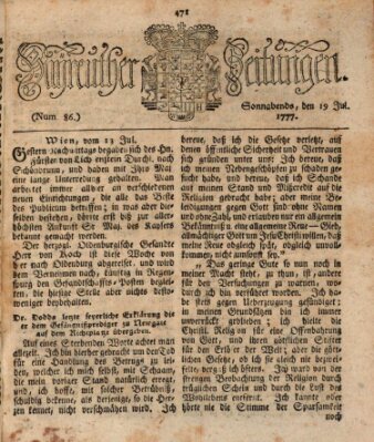 Bayreuther Zeitung Samstag 19. Juli 1777