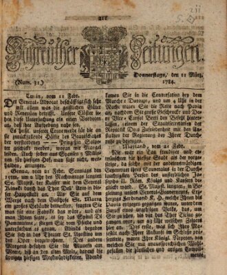 Bayreuther Zeitung Donnerstag 11. März 1784