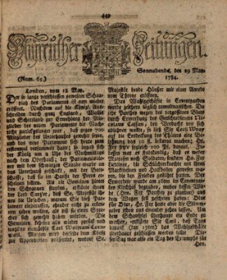 Bayreuther Zeitung Samstag 29. Mai 1784