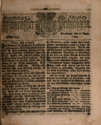 Bayreuther Zeitung Dienstag 15. Juni 1784